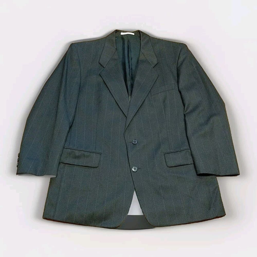 Yves Saint Laurent YSL Wool Blazer Black Mens 44R* Designer Jacket Vintage Coat